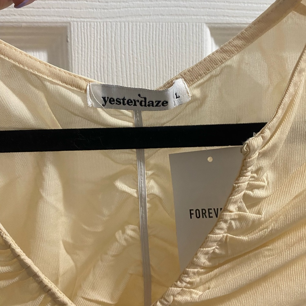 Sheer Rouged Top - Picture 3 of 4